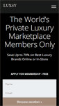 Mobile Screenshot of luxsy.com